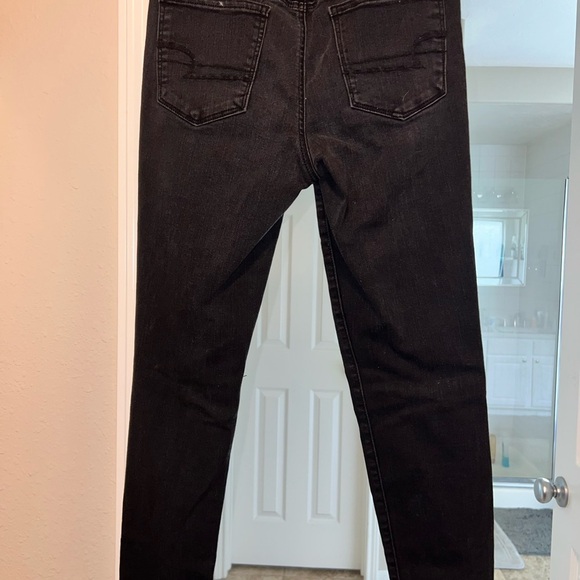 American Eagle Outfitters Black Skinny Distressed Jeans - Picture 2 of 2